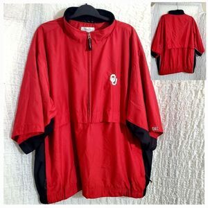 Oklahoma Sooners Short Sleeve Windbraker Size XL